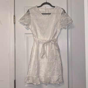White lace dress